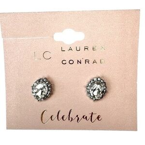 Celebration Earrings - Lauren Conrad Silver Crystal Earrings NEW 3/$25